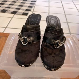 Coach Mule Shoe. Worn 2 Times. Black Very Nice. 7… - image 1